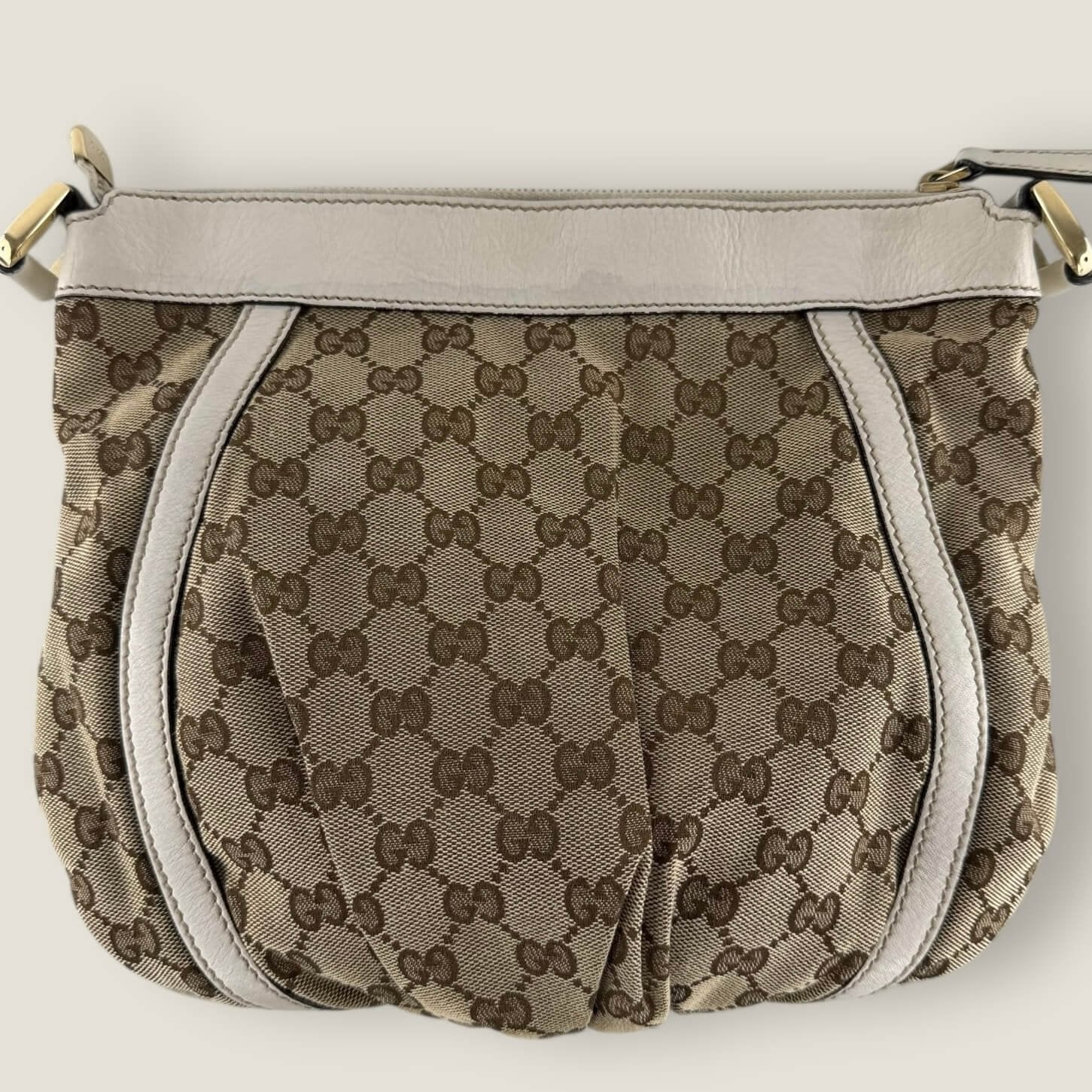 Gucci vintage Abbey shoulder bag GG canvas