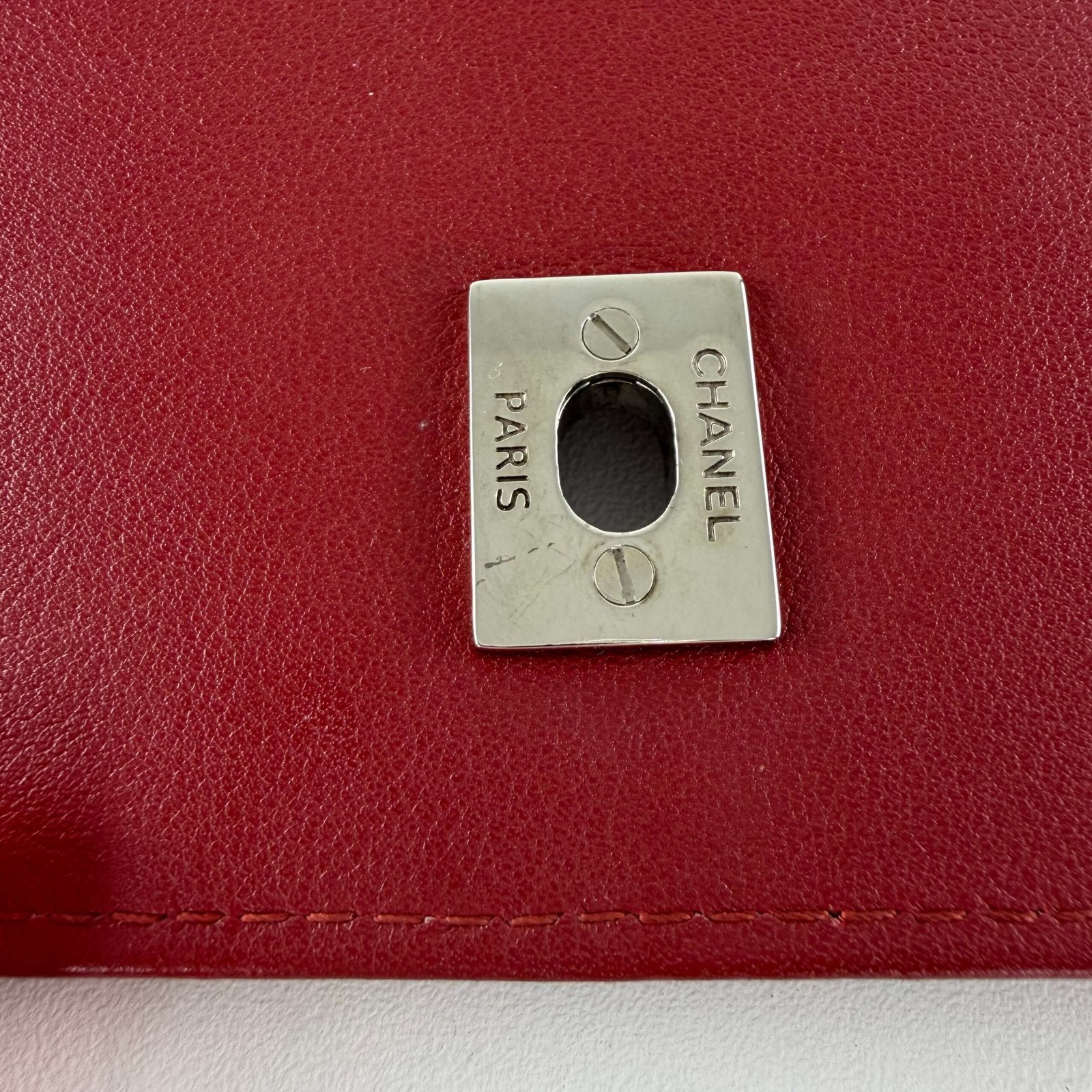 Hardware detail authentic Chanel bag