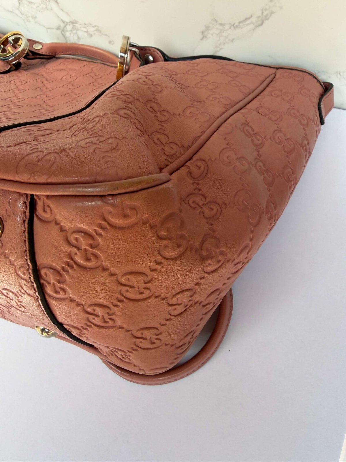 corners Gucci Guccissima Twins tote bag preloved
