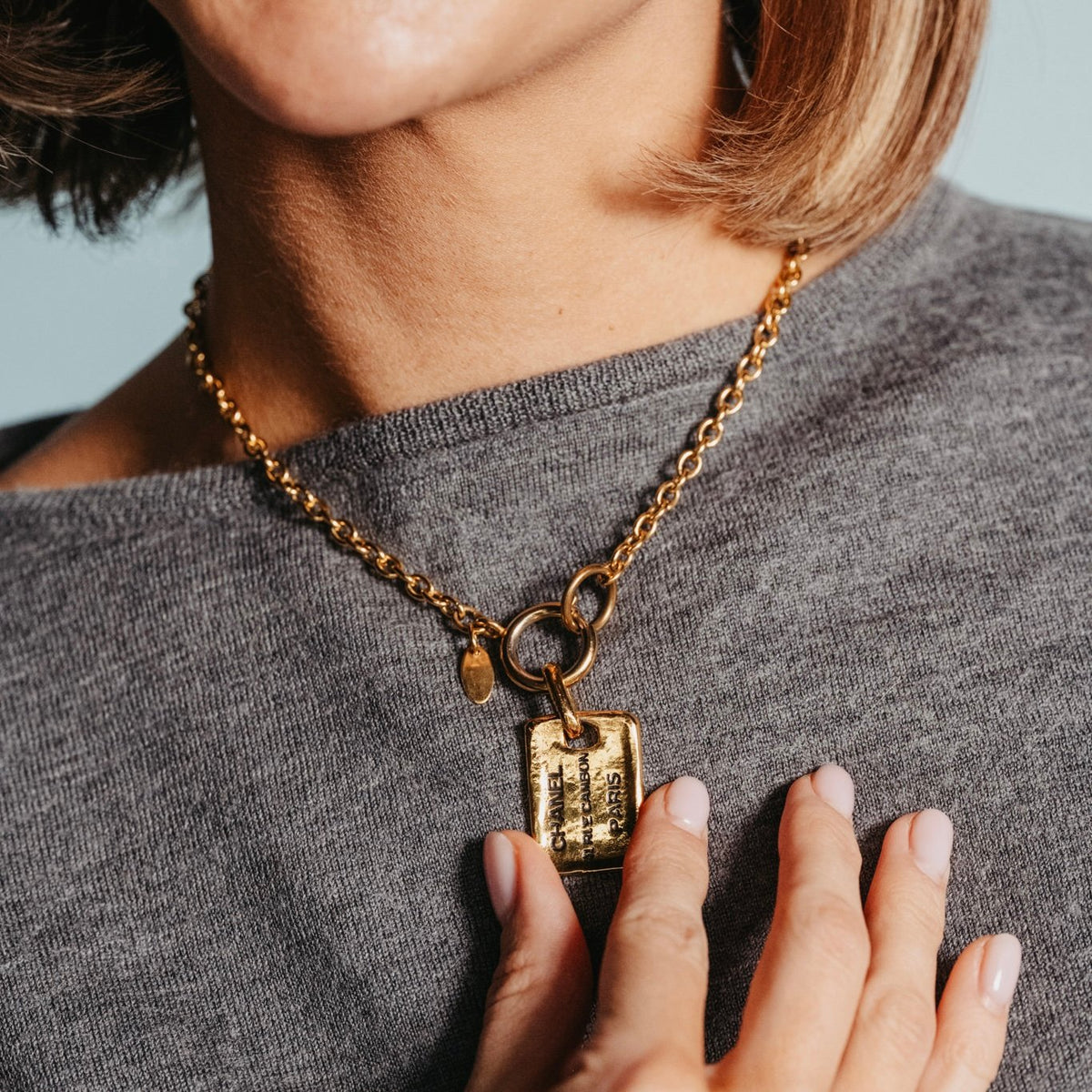 Original vintage Chanel chain, gold-plated