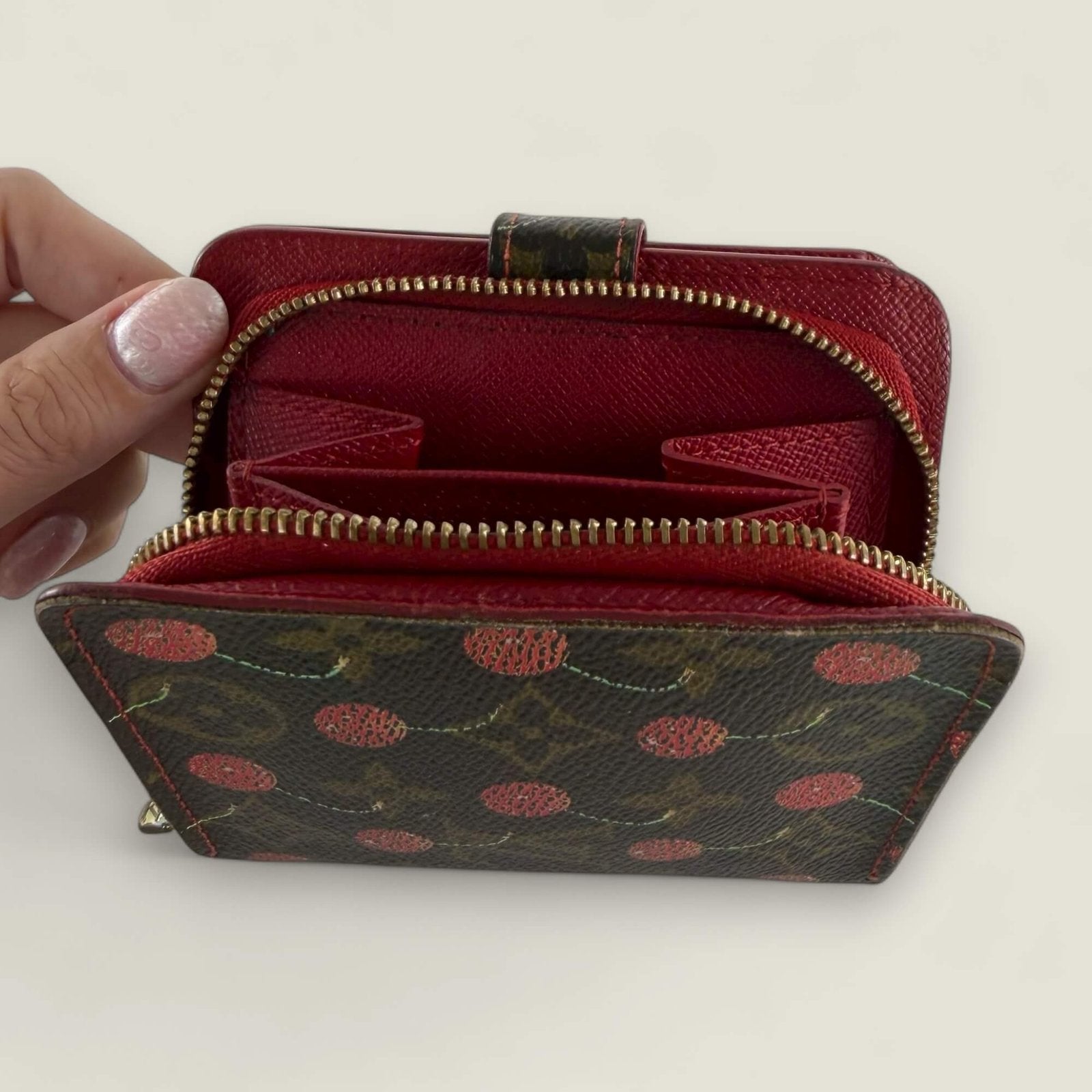 LV Takashi Murakami wallet Cherry Monogram pre-owned