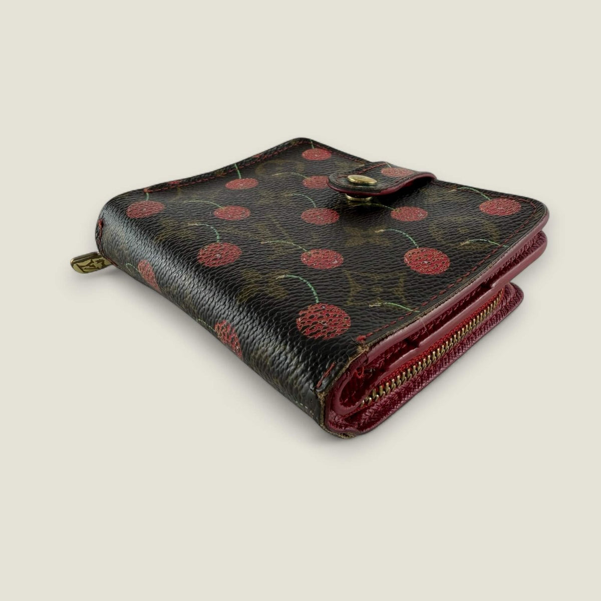 Louis Vuitton Cherry wallet brown monogram gold hardware