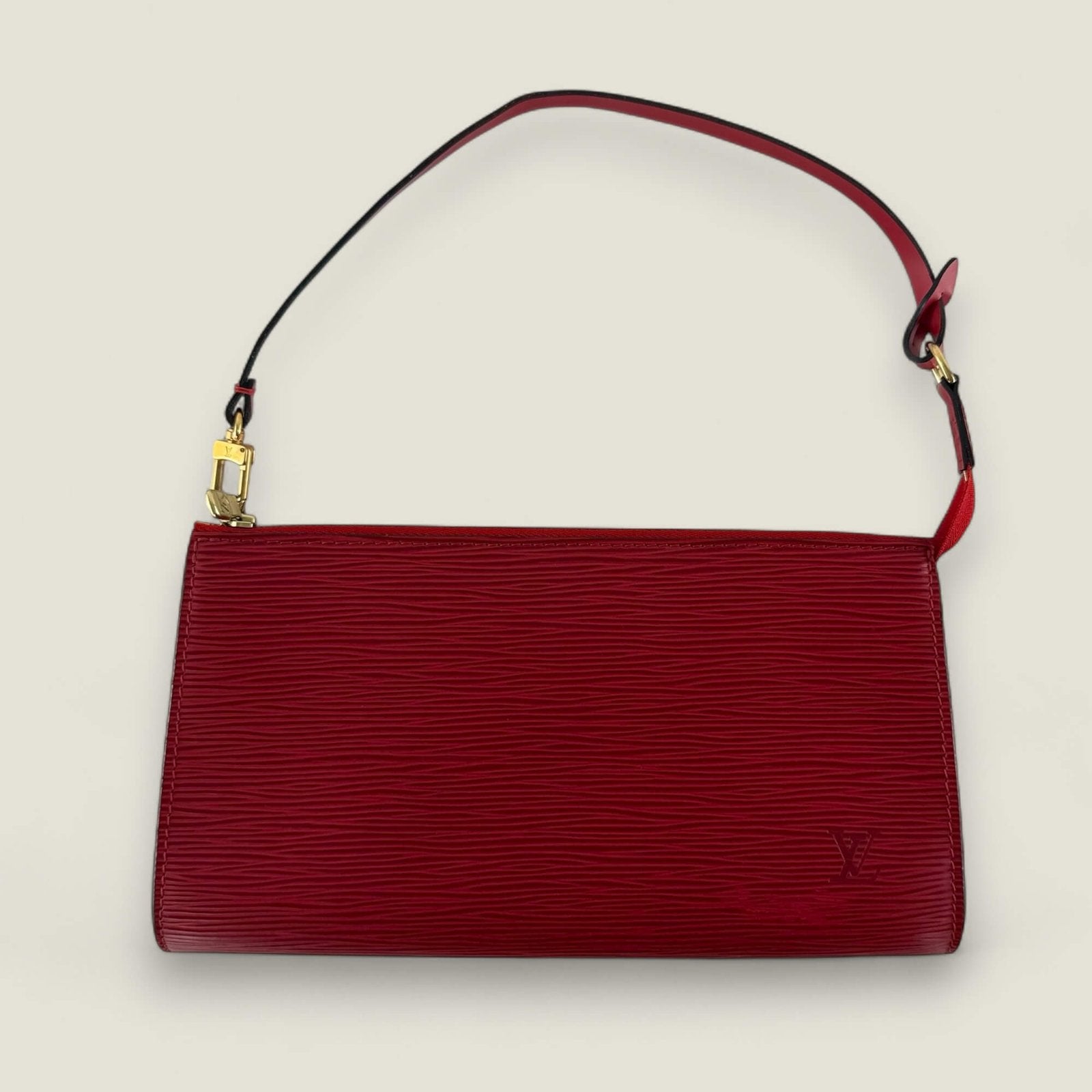 Louis Vuitton Pochette Accessories Epi red