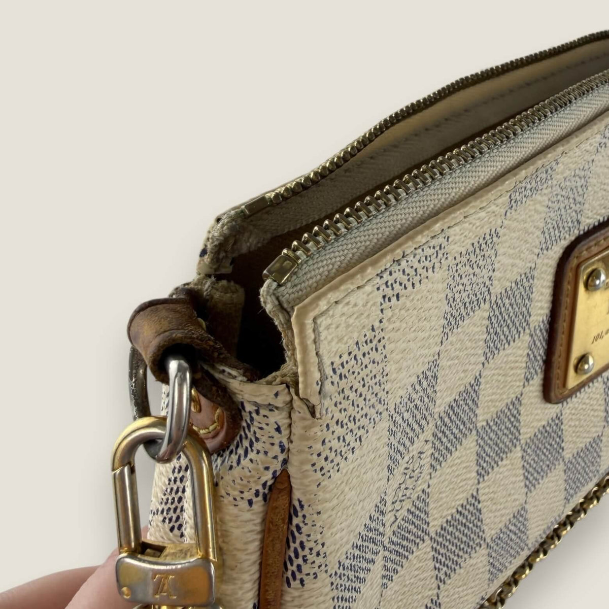 Louis Vuitton damier azur canvas signs of wear