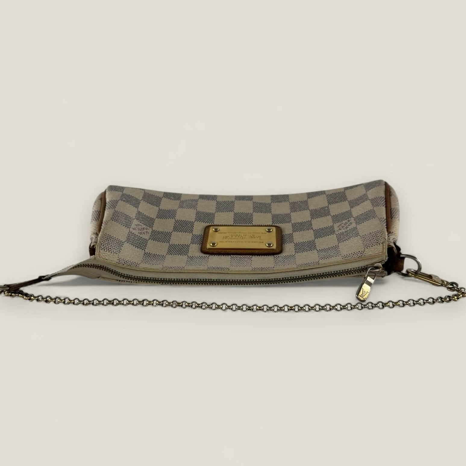 Louis Vuitton eva damier azur front view bag