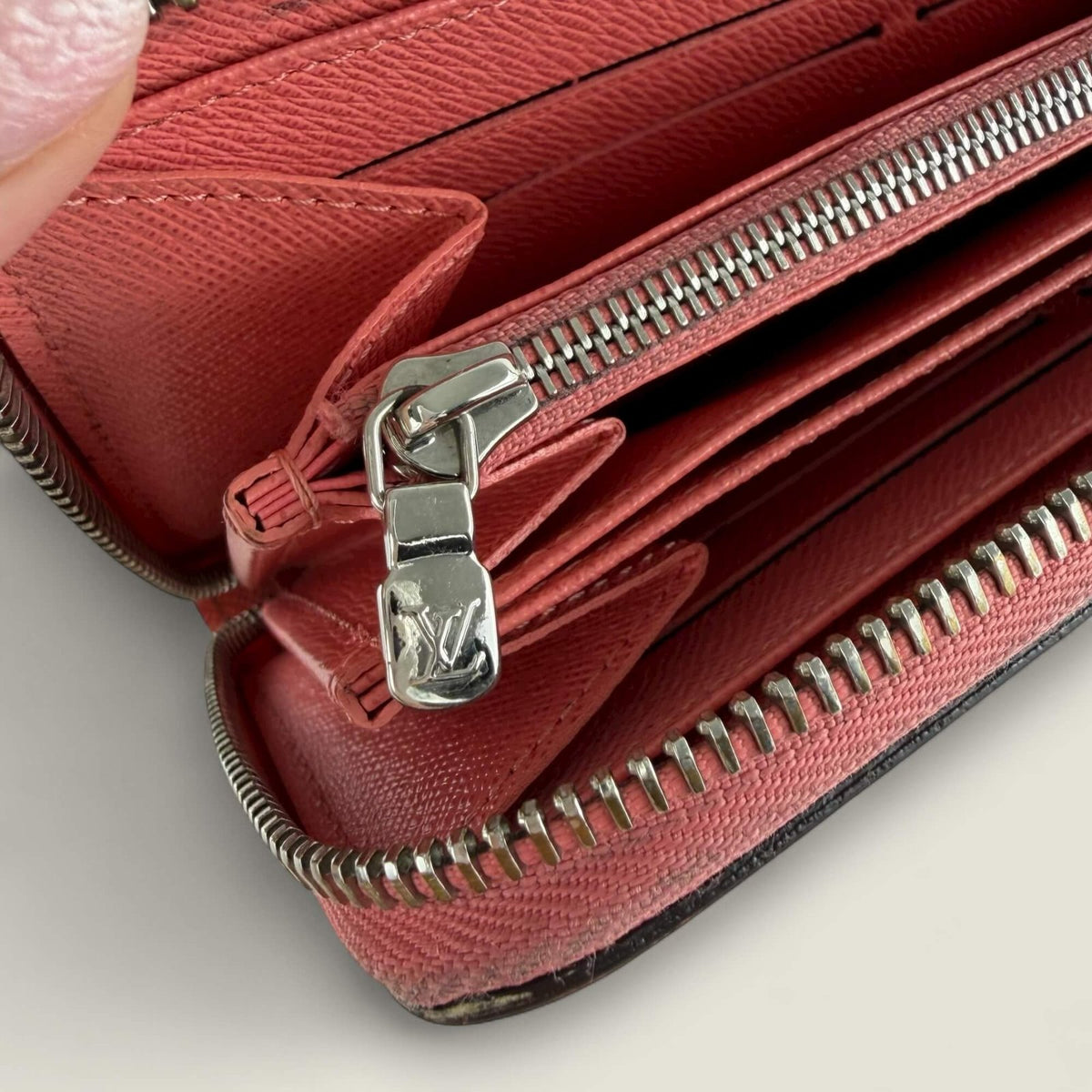Louis Vuitton long wallet with zip closure