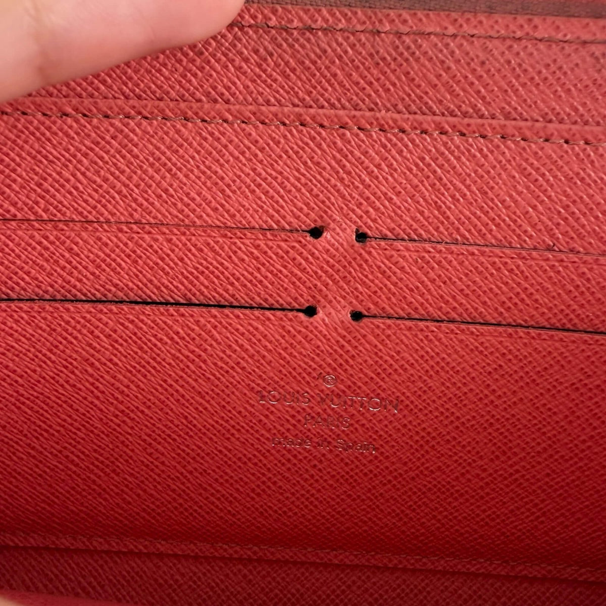 Louis Vuitton leather stamp authentic wallet