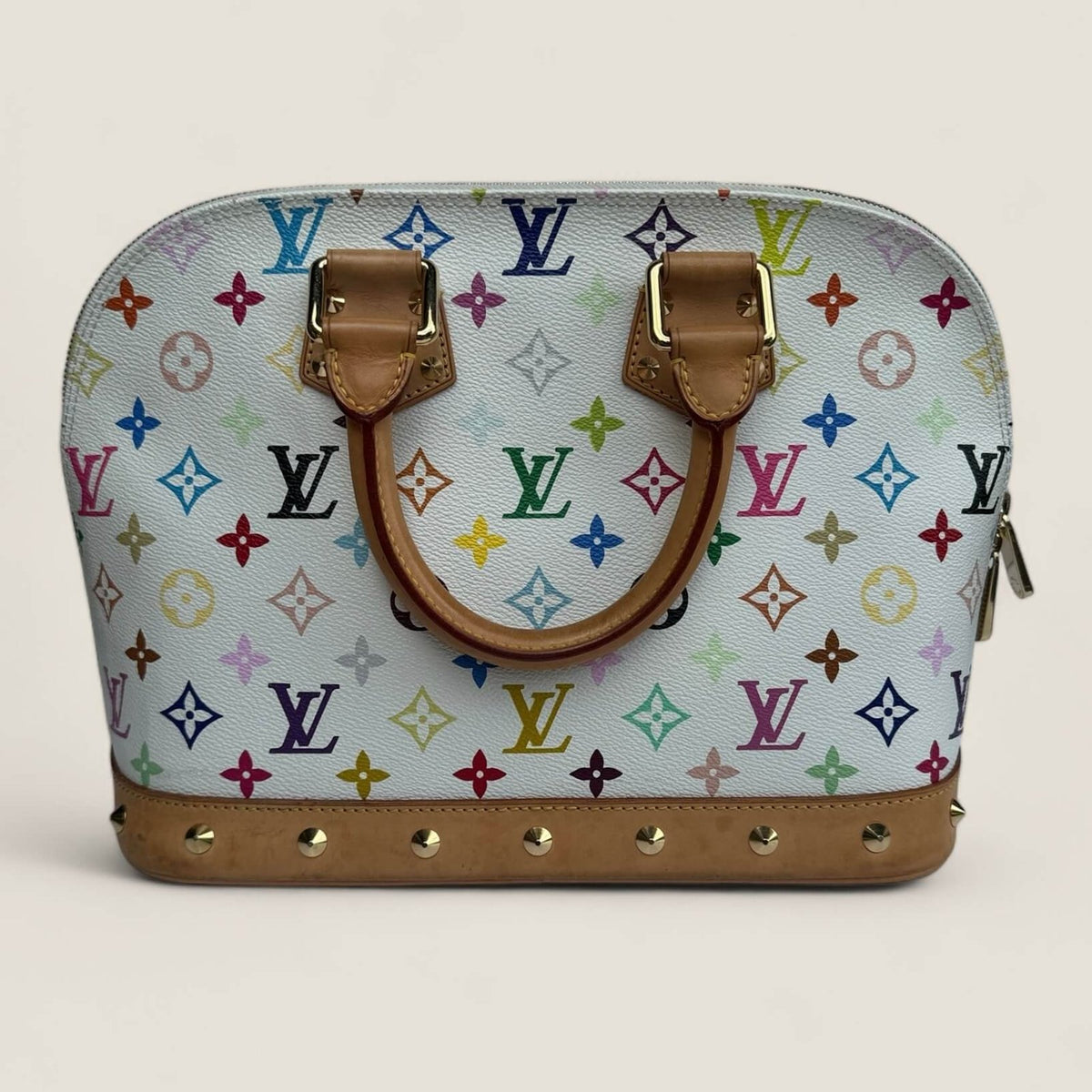 Louis Vuitton multicolor Alma white pre-owned