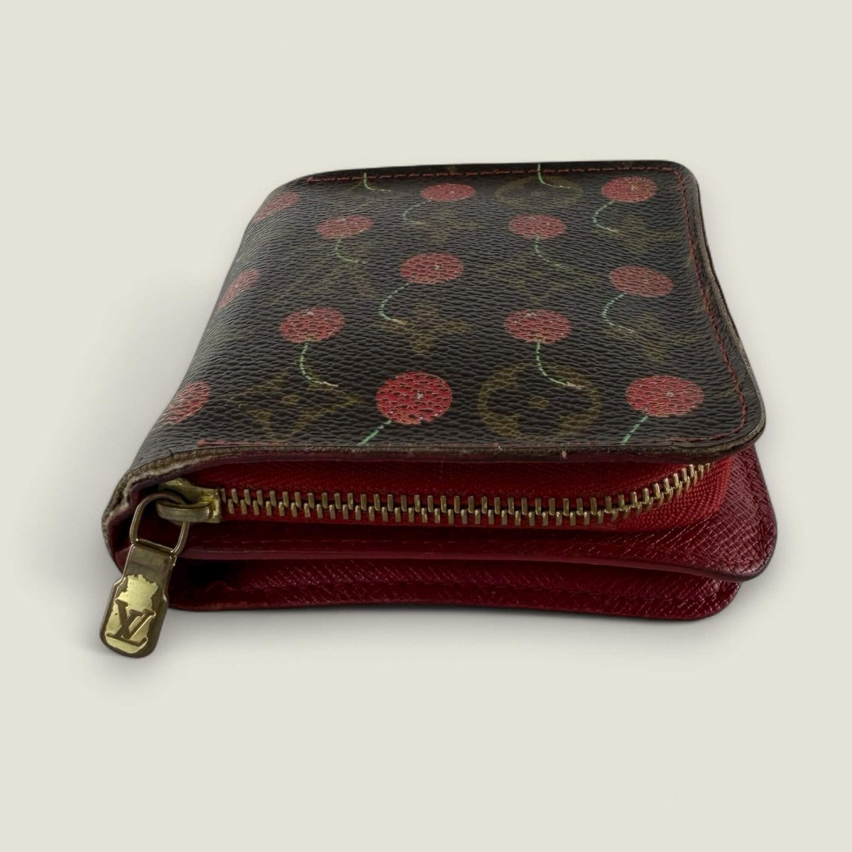 Louis Vuitton x Murakami wallet with cherry print
