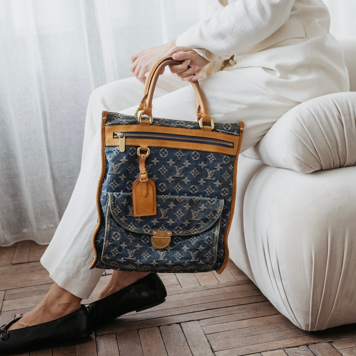 Louis Vuitton vintage denim bag