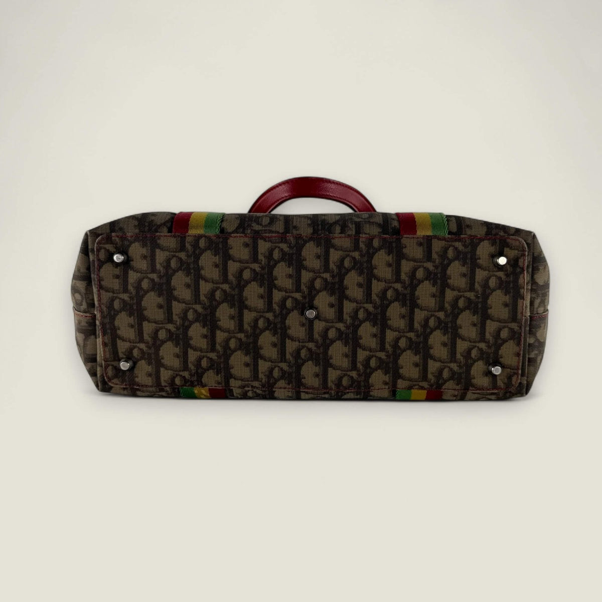 bottom Christian Dior Rasta trotter tote bag