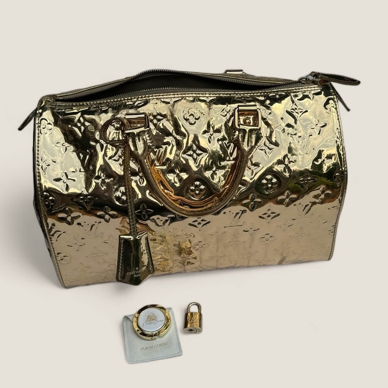Striking Louis Vuitton bag gold