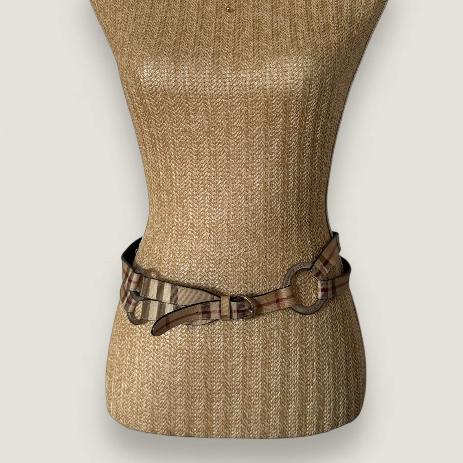 Original Burberry London Haymarket check belt