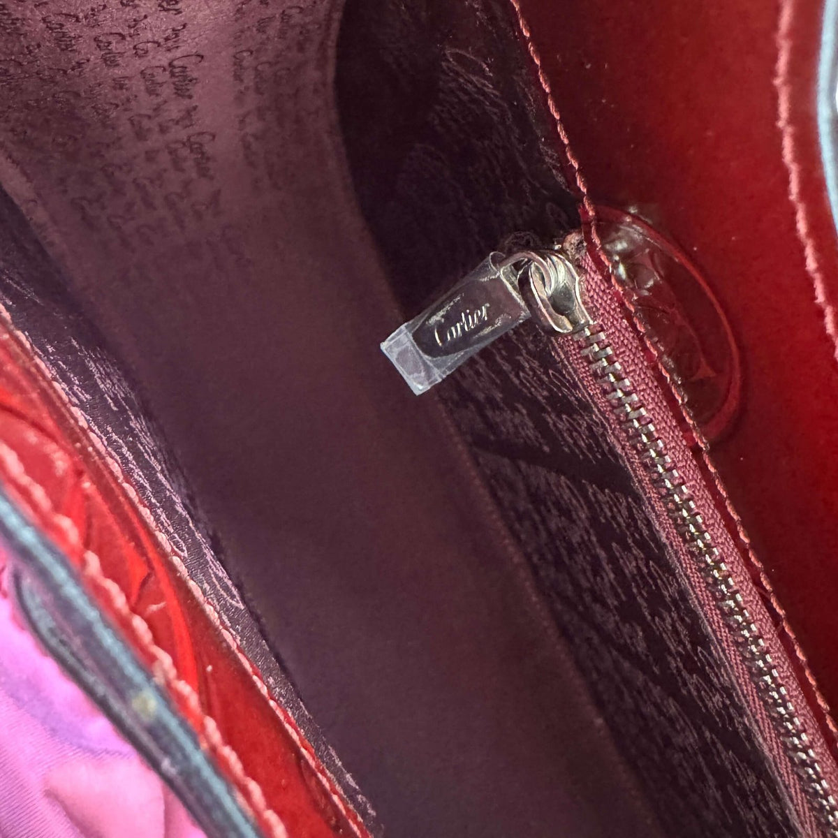 Preloved Cartier bag interior