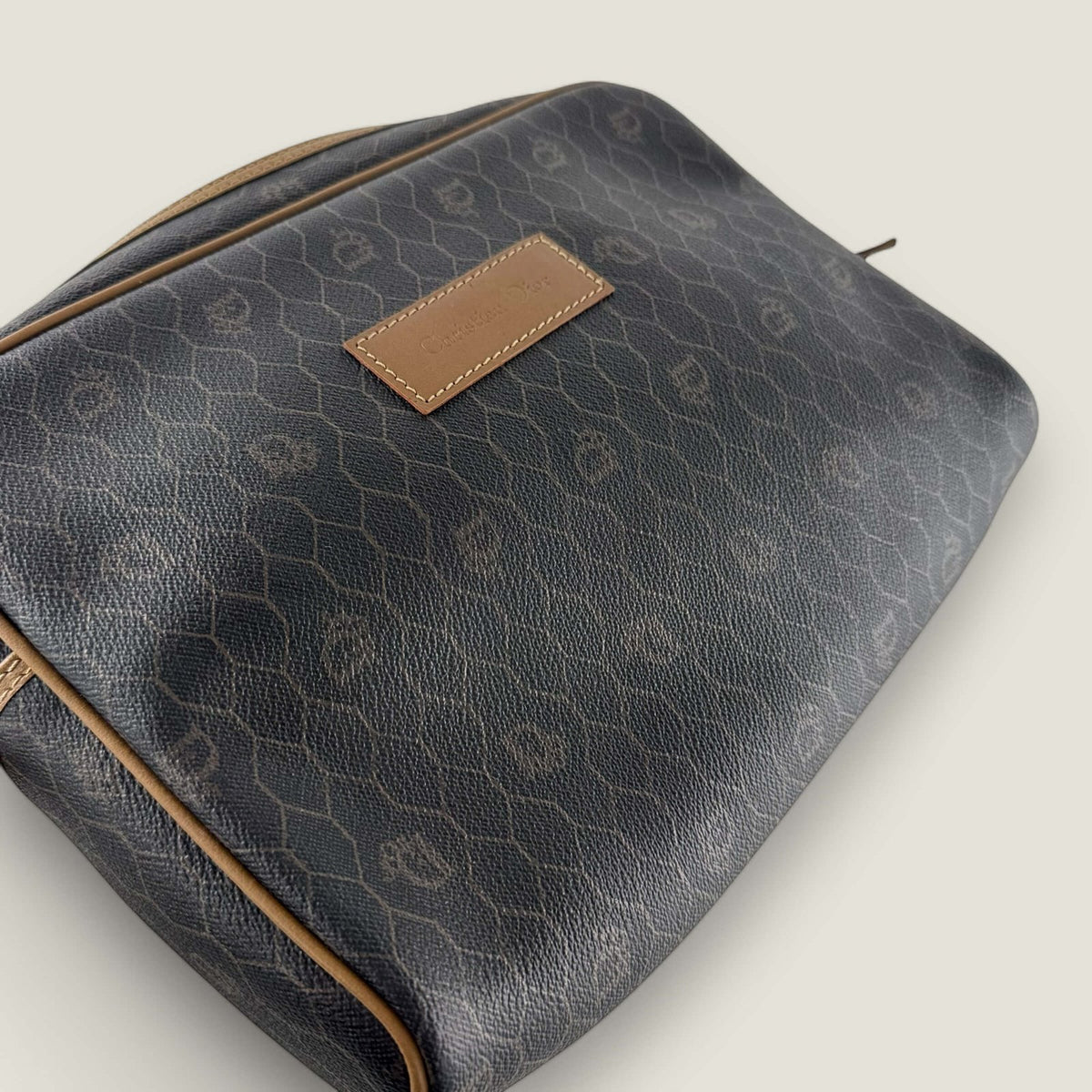 Preloved Christian Dior honeycomb monogram clutch