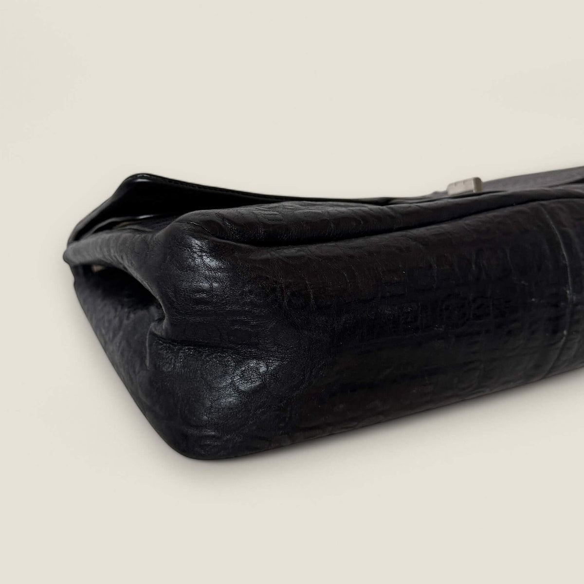 Secondhand Chanel handbag 2.55 Rue Cambon leather print