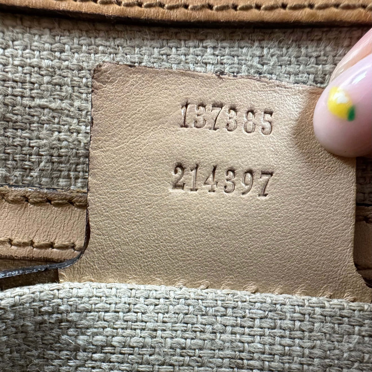 Serienummer authentieke Gucci handtas