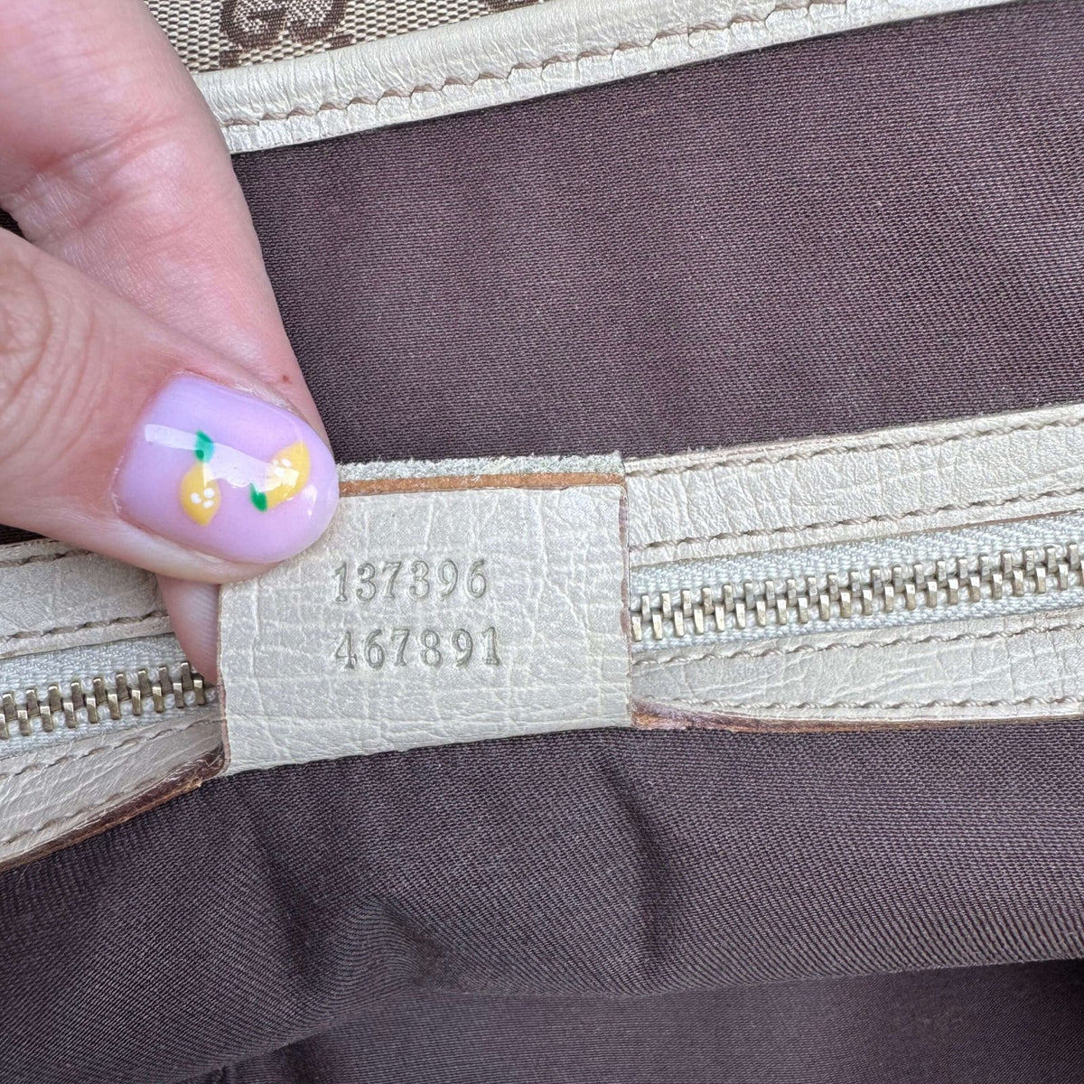 Serial number original Gucci bag