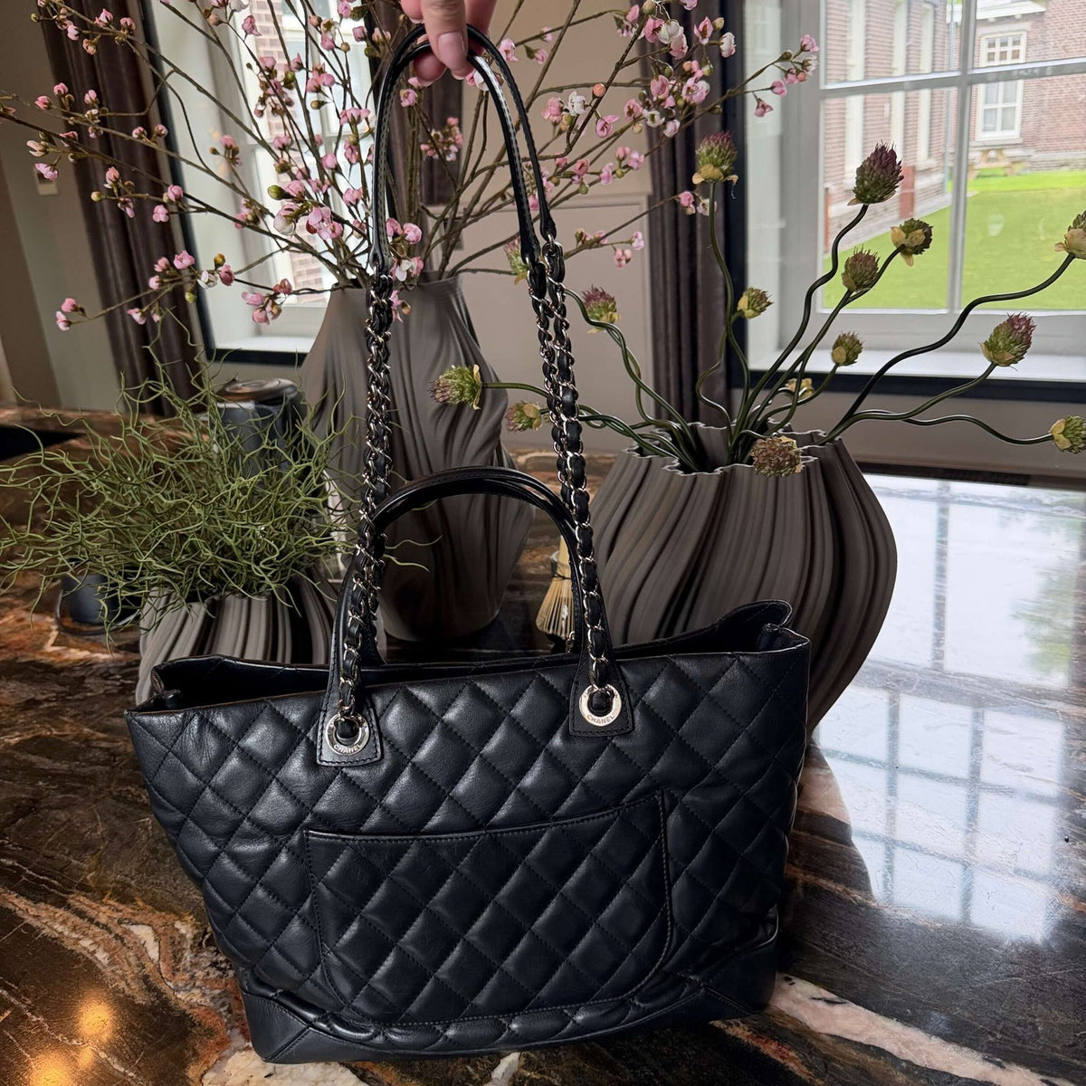 Tweedehands Chanel grote shopping tote