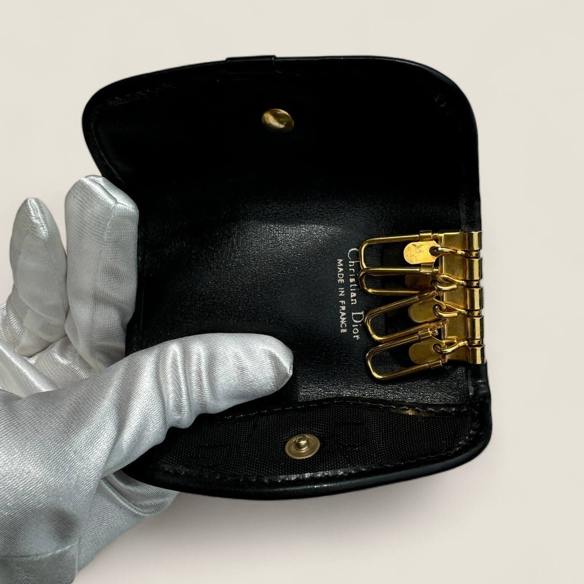 Pre-owned designer key holder from Christian Dior vintage