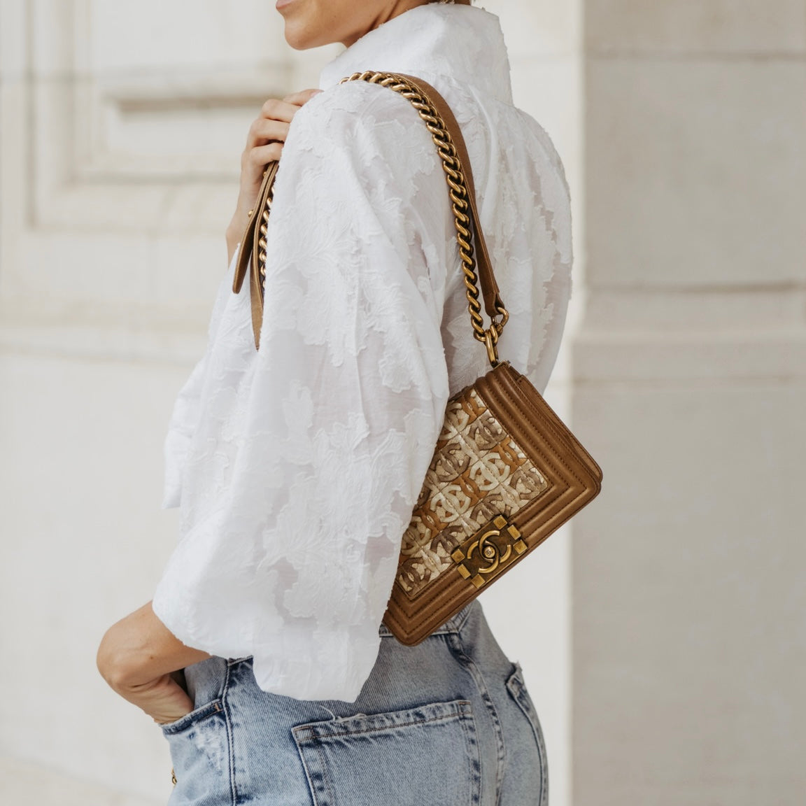 Pre-owned Chanel boy bag rare