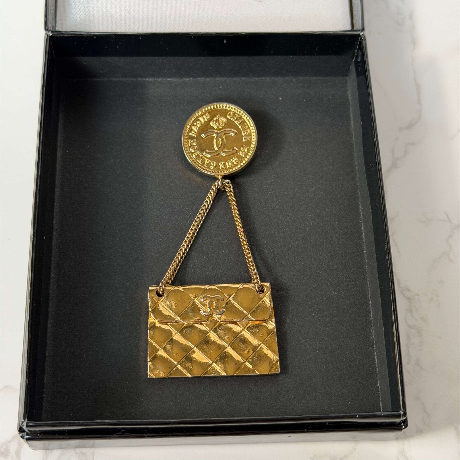 authentic vintage handbag brooch
