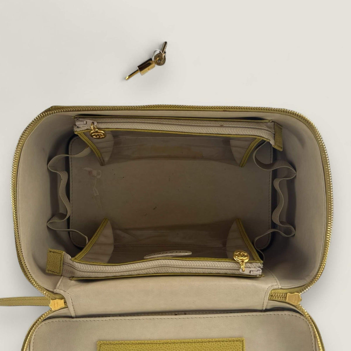 inside authentic vintage vanity Chanel
