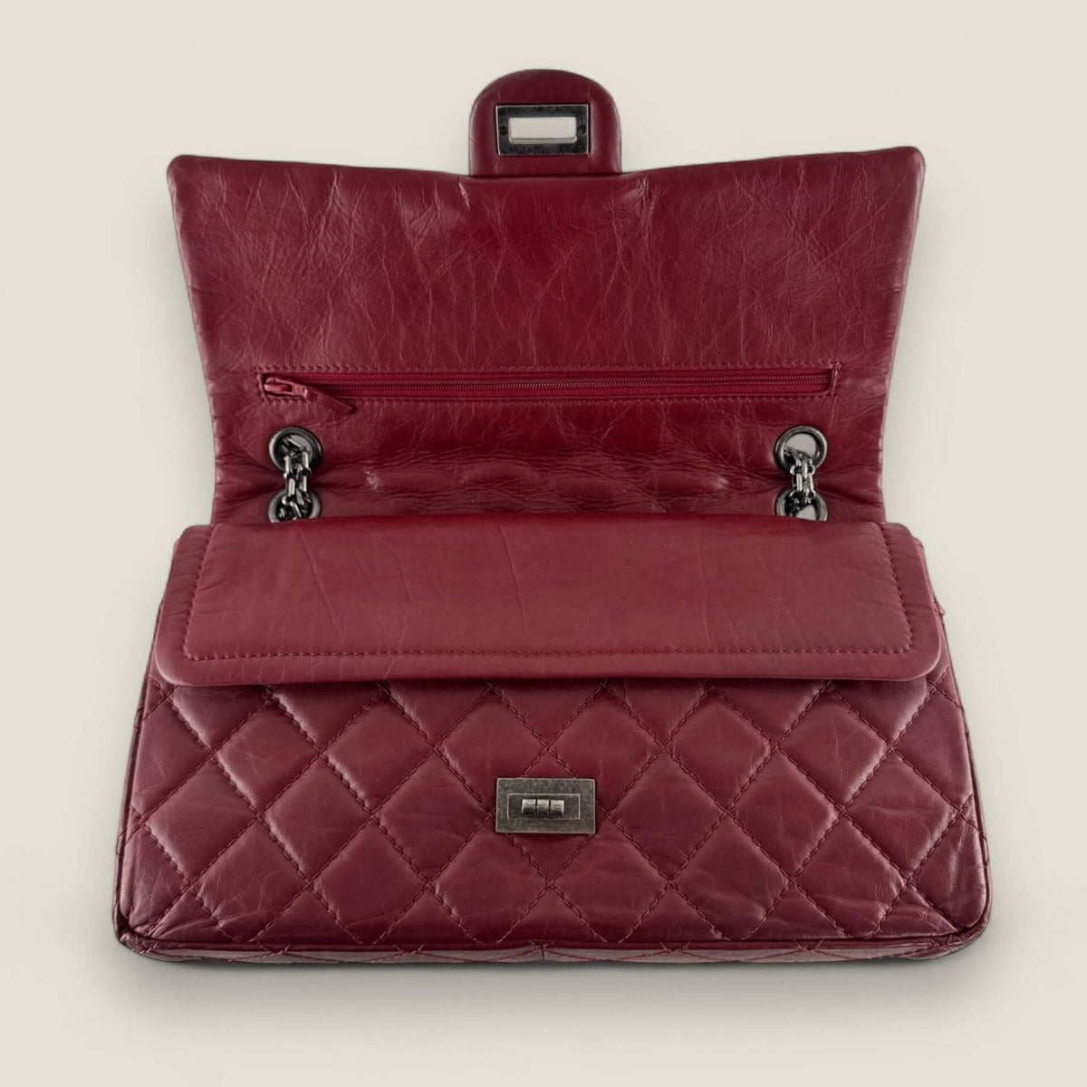 interior original Chanel bag pre-owned