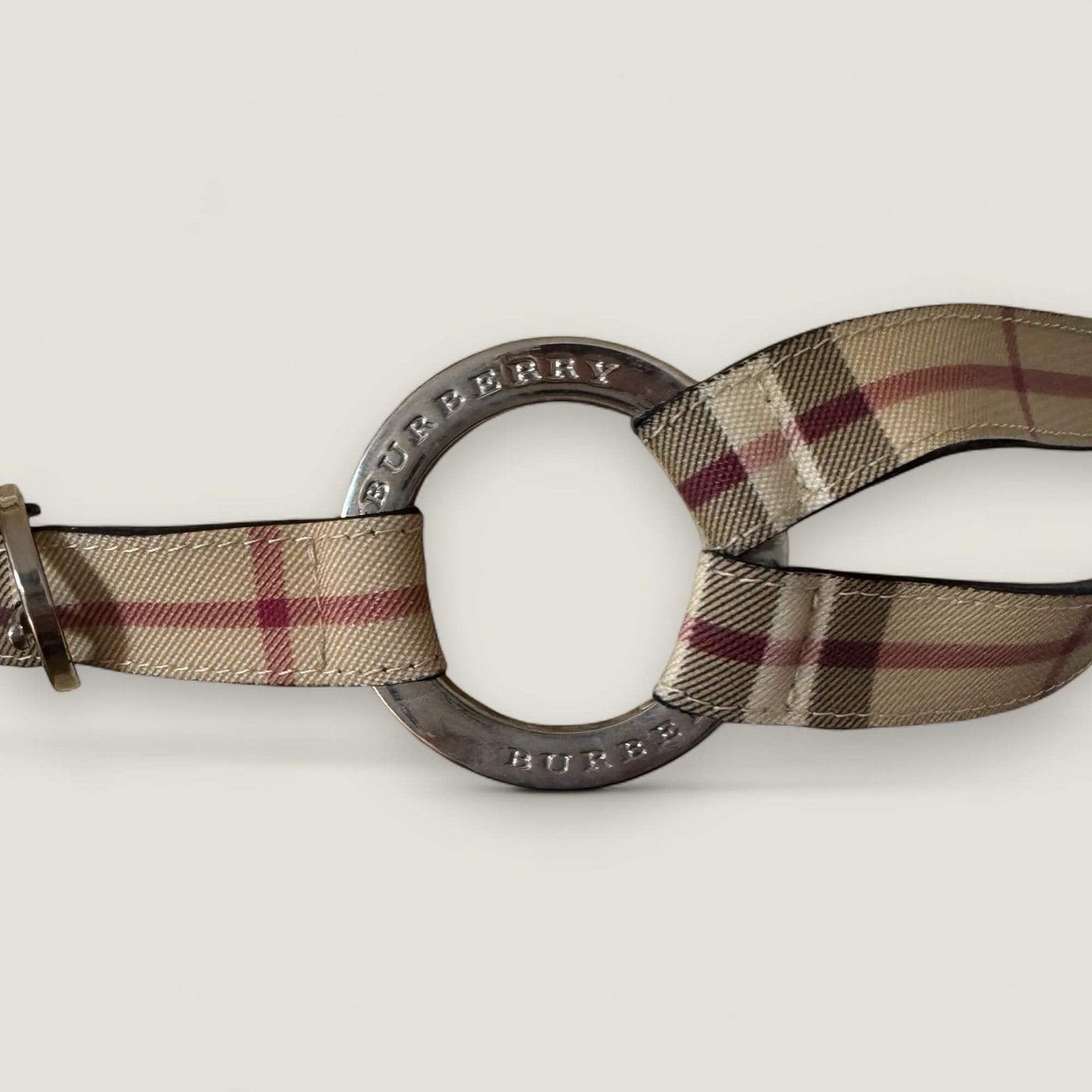 burberry double belt detail