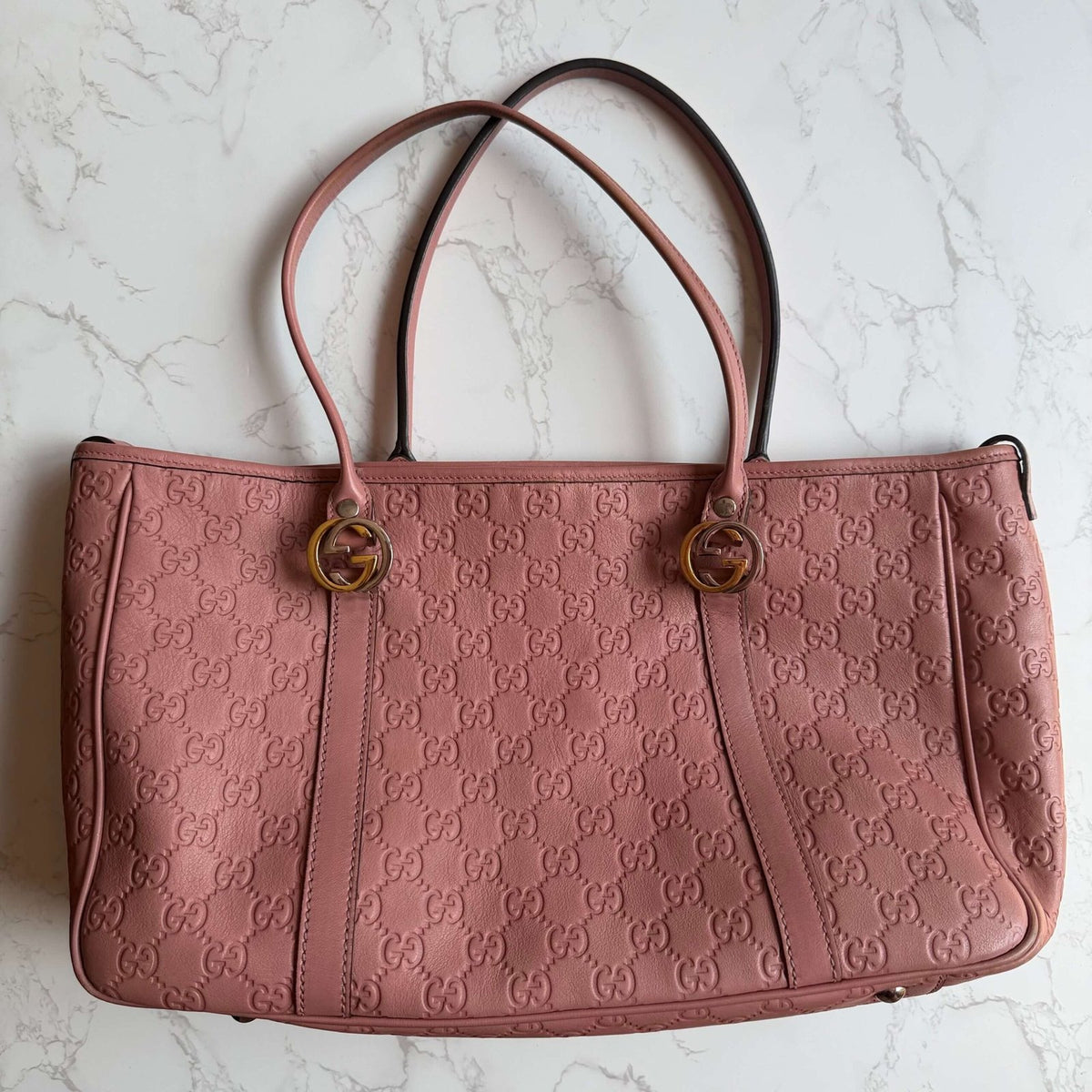 pink Gucci handbag pre-owned