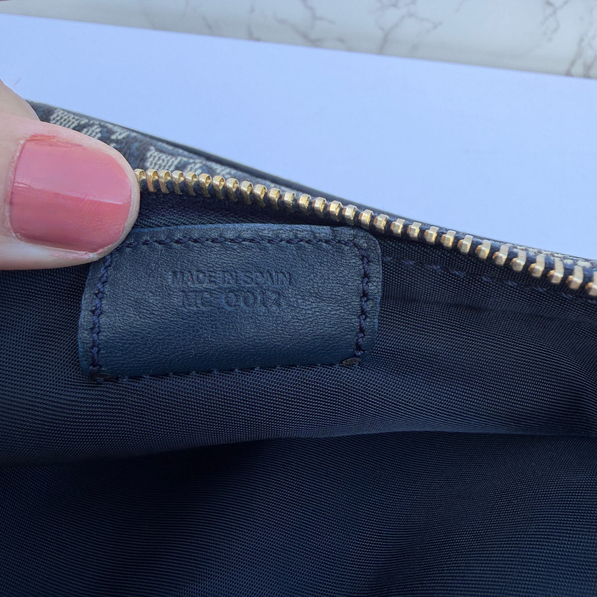 vintage Dior Saddle pochette date code